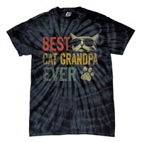 Vintage Best Cat Grandpa Ever TShirt Cat Grandpa Father's D TShirt Tie-Dye T-Shirt