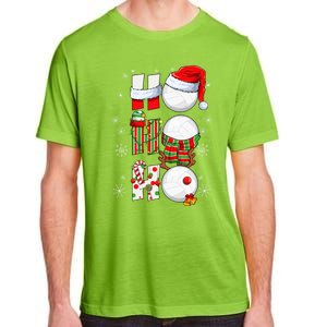 Volleyball Ball Christmas Ho Ho Ho Santa Reindeer Elf Gift Adult ChromaSoft Performance T-Shirt