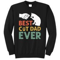 Vintage Best Cat Dad Ever Funny Cat Daddy Father Day Gift Sweatshirt