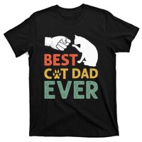 Vintage Best Cat Dad Ever Funny Cat Daddy Father Day Gift T-Shirt