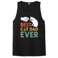 Vintage Best Cat Dad Ever Funny Cat Daddy Father Day Gift PosiCharge Competitor Tank