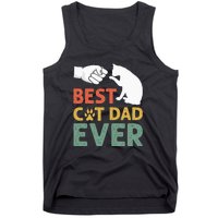 Vintage Best Cat Dad Ever Funny Cat Daddy Father Day Gift Tank Top