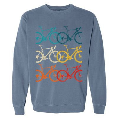 Vintage Bike Cycling Road Bike Road Bike Bicycle Cyclist Garment-Dyed Sweatshirt