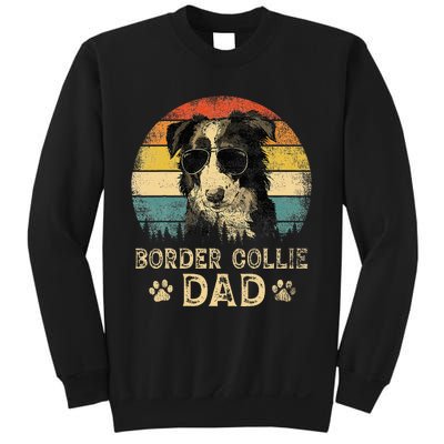 Vintage Border Collie Dad Dog Lovers FatherS Day Sweatshirt