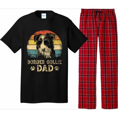 Vintage Border Collie Dad Dog Lovers FatherS Day Pajama Set