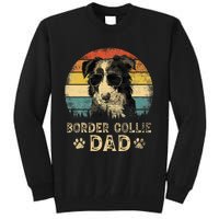 Vintage Border Collie Dad Dog Lovers FatherS Day Tall Sweatshirt