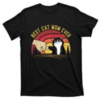 Vintage Best Cat Mom Ever Cat for Wo - Funny Cat T-Shirt