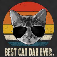 Vintage Best Cat Dad Ever Retro Cat Daddy FatherS Day Hat