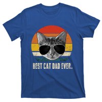 Vintage Best Cat Dad Ever Retro Cat Daddy FatherS Day T-Shirt