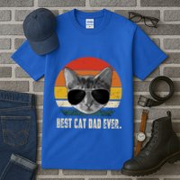 Vintage Best Cat Dad Ever Retro Cat Daddy FatherS Day Tall T-Shirt