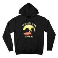 Vintage Best Cat Dad Ever Cat Daddy Gift Hoodie