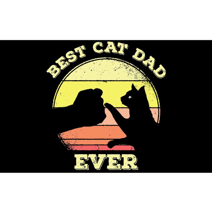 Vintage Best Cat Dad Ever Cat Daddy Gift Bumper Sticker