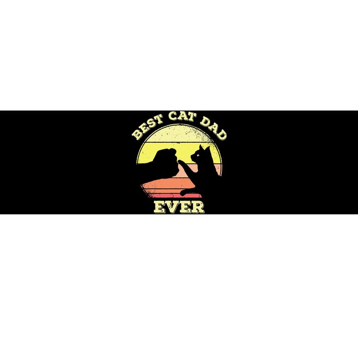 Vintage Best Cat Dad Ever Cat Daddy Gift Bumper Sticker