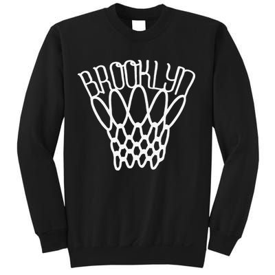 vintage Brooklyn city new york basketball net player Sweatshirt
