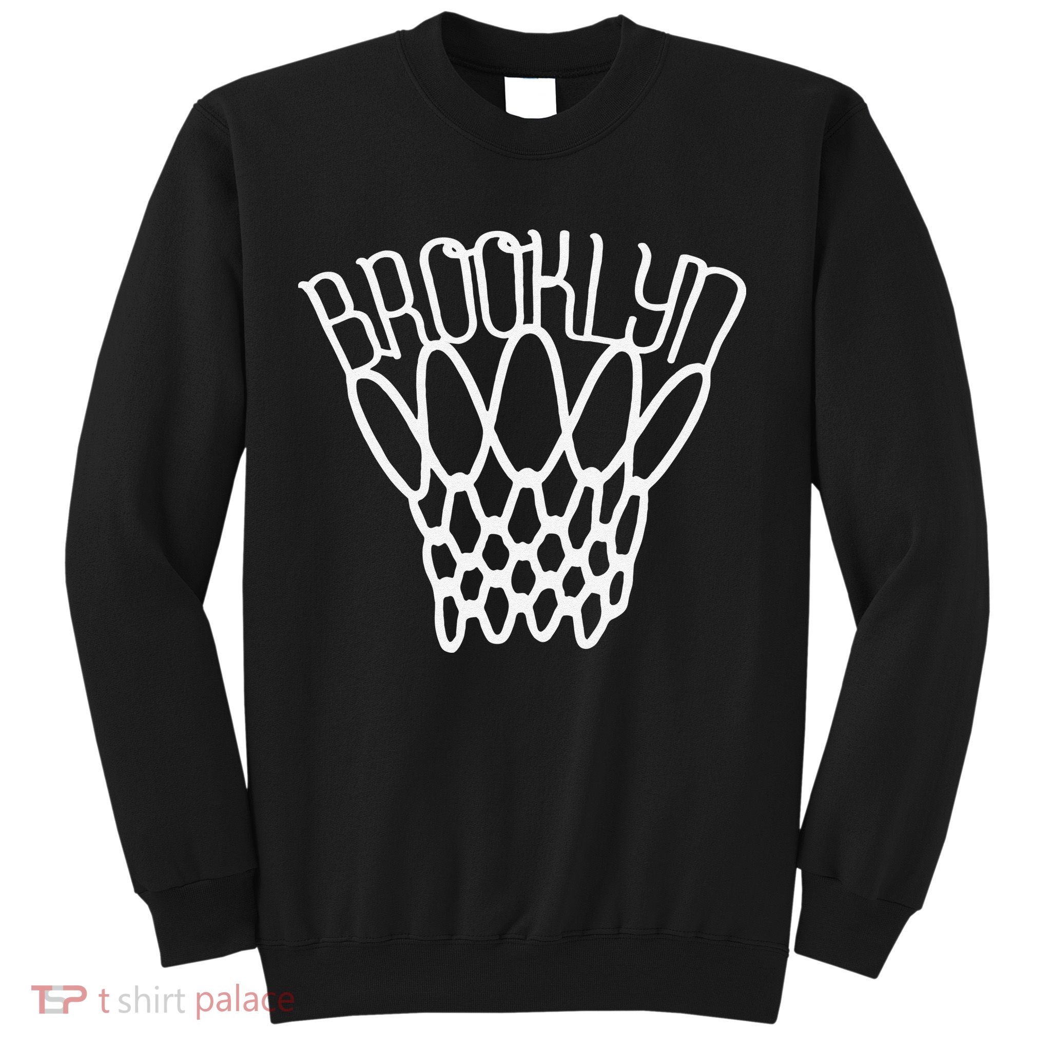 vintage Brooklyn city new york basketball net player Sweatshirt