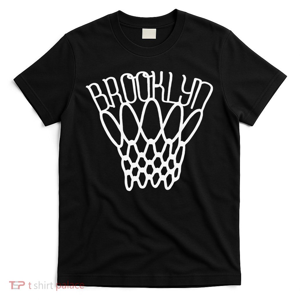 vintage Brooklyn city new york basketball net player T-Shirt