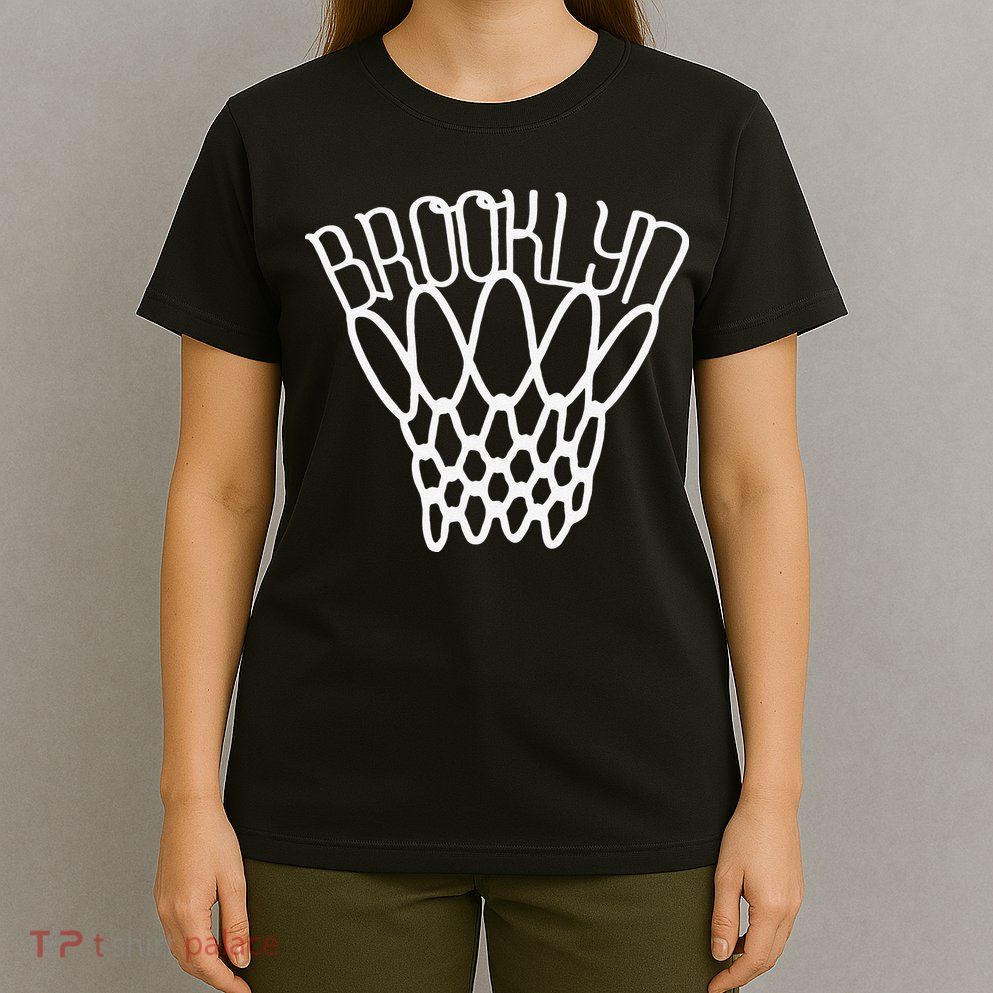 vintage Brooklyn city new york basketball net player T-Shirt