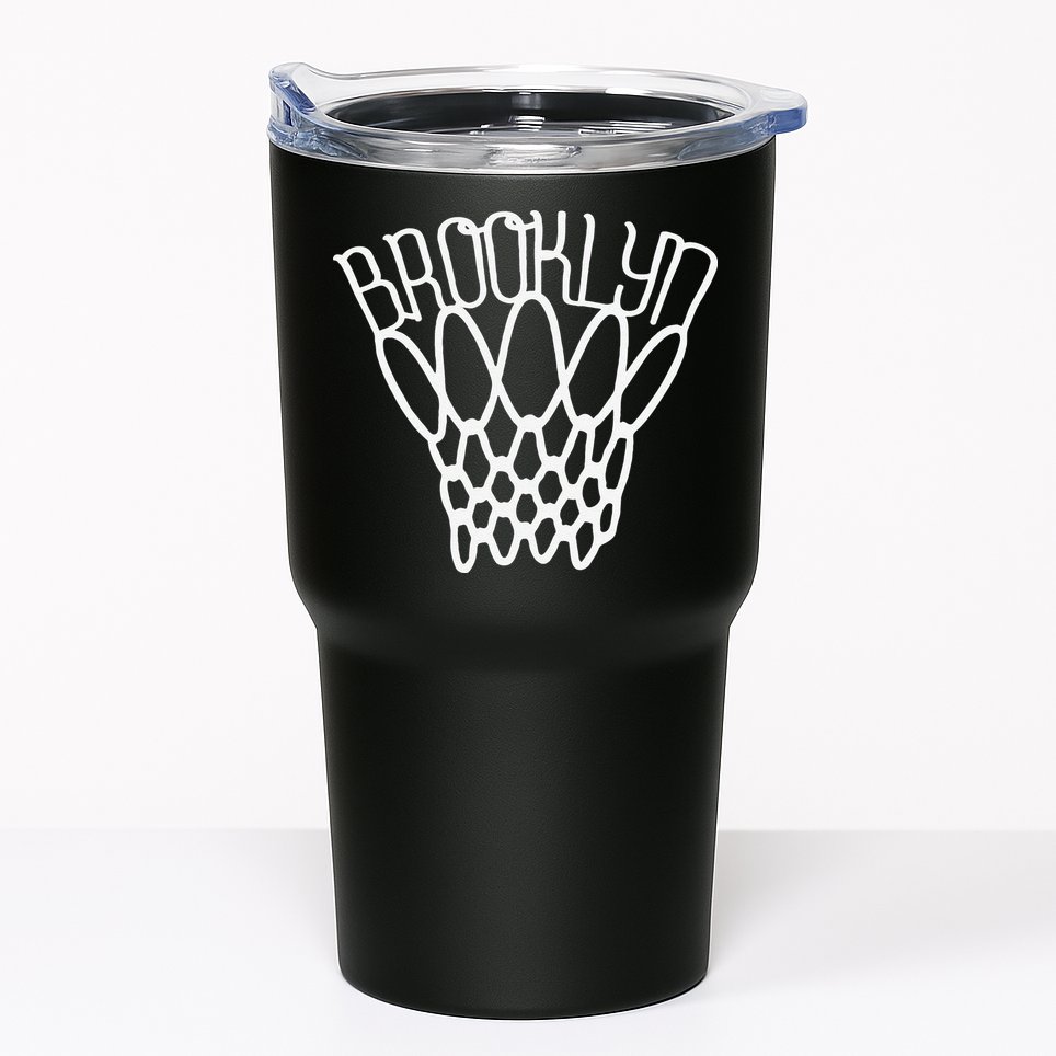 vintage Brooklyn city new york basketball net player Tumbler
