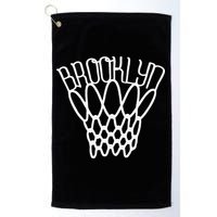 vintage Brooklyn city new york basketball net player Golf Towel