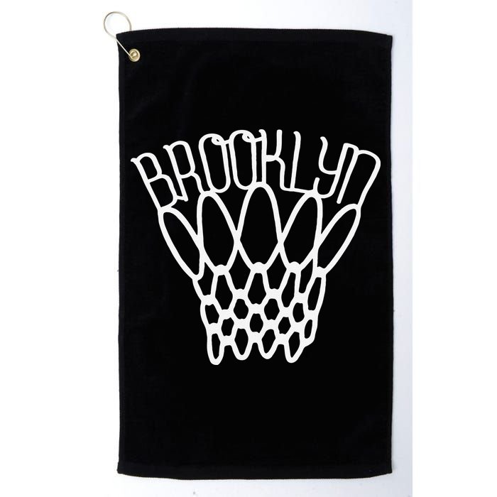 vintage Brooklyn city new york basketball net player Golf Towel