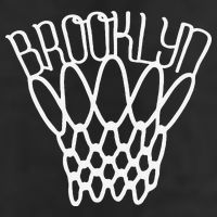 vintage Brooklyn city new york basketball net player Golf Towel
