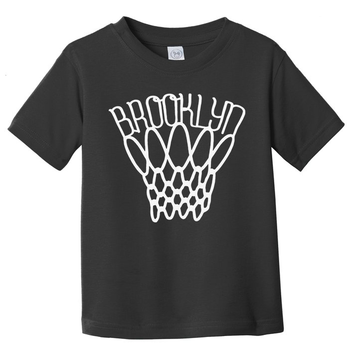 vintage Brooklyn city new york basketball net player Toddler T-Shirt