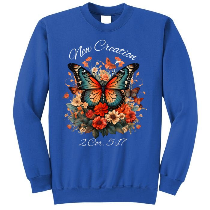 Vintage Butterfly Christian Bible Verse New Creation Gift Sweatshirt