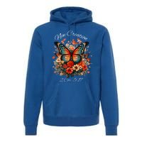 Vintage Butterfly Christian Bible Verse New Creation Gift Premium Hoodie