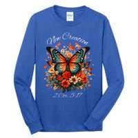 Vintage Butterfly Christian Bible Verse New Creation Gift Tall Long Sleeve T-Shirt