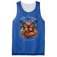 Vintage Butterfly Christian Bible Verse New Creation Gift Mesh Reversible Basketball Jersey Tank