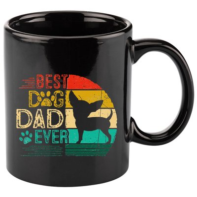Vintage Best Chihuahua Ever Fathers Day For Dad Papa 11oz C Handle Ceramic Mug