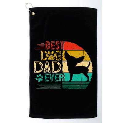 Vintage Best Chihuahua Ever Fathers Day For Dad Papa Golf Towel