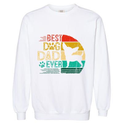 Vintage Best Chihuahua Ever Fathers Day For Dad Papa Garment-Dyed Sweatshirt