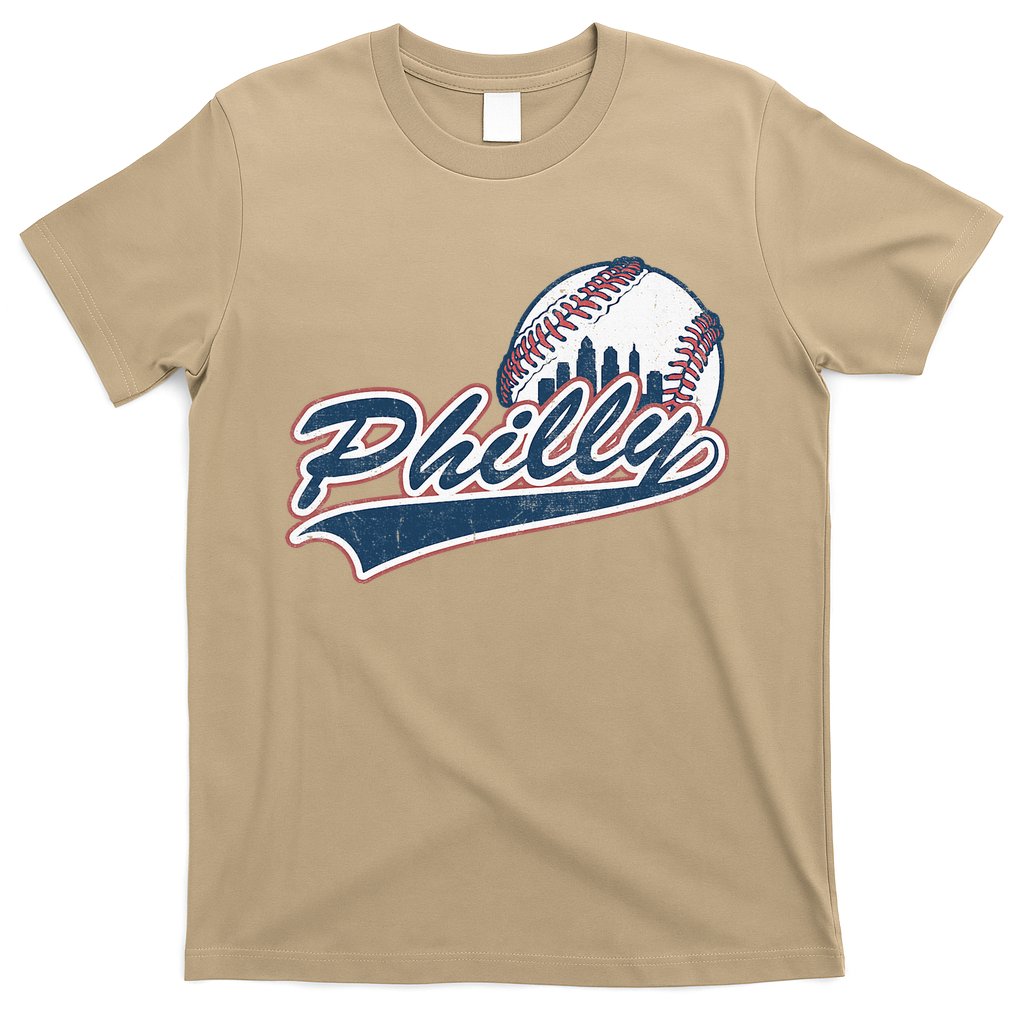 Vintage Baseball Classic P.H.I.L.Ly City Lover Gift T-Shirt