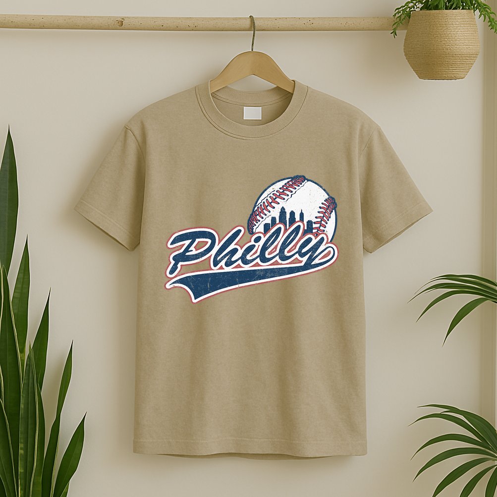Vintage Baseball Classic P.H.I.L.Ly City Lover Gift T-Shirt