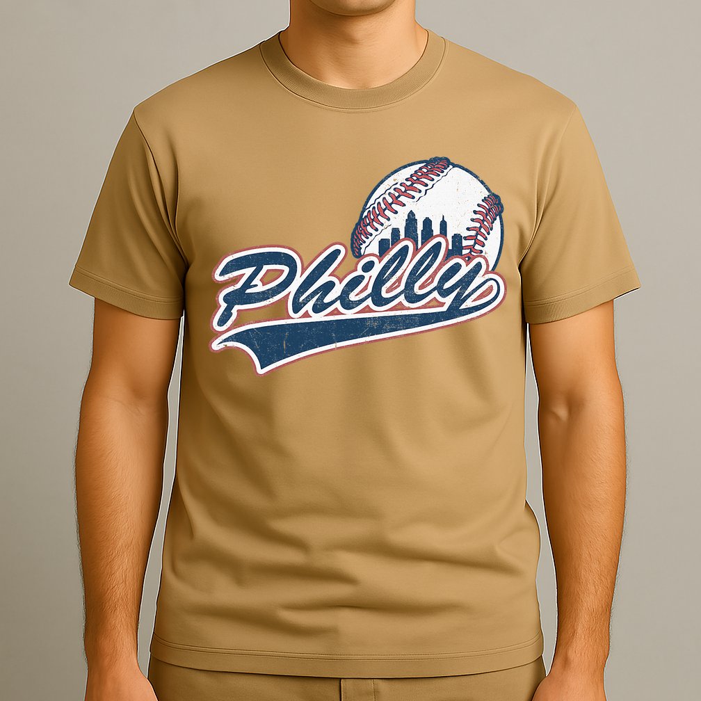 Vintage Baseball Classic P.H.I.L.Ly City Lover Gift T-Shirt