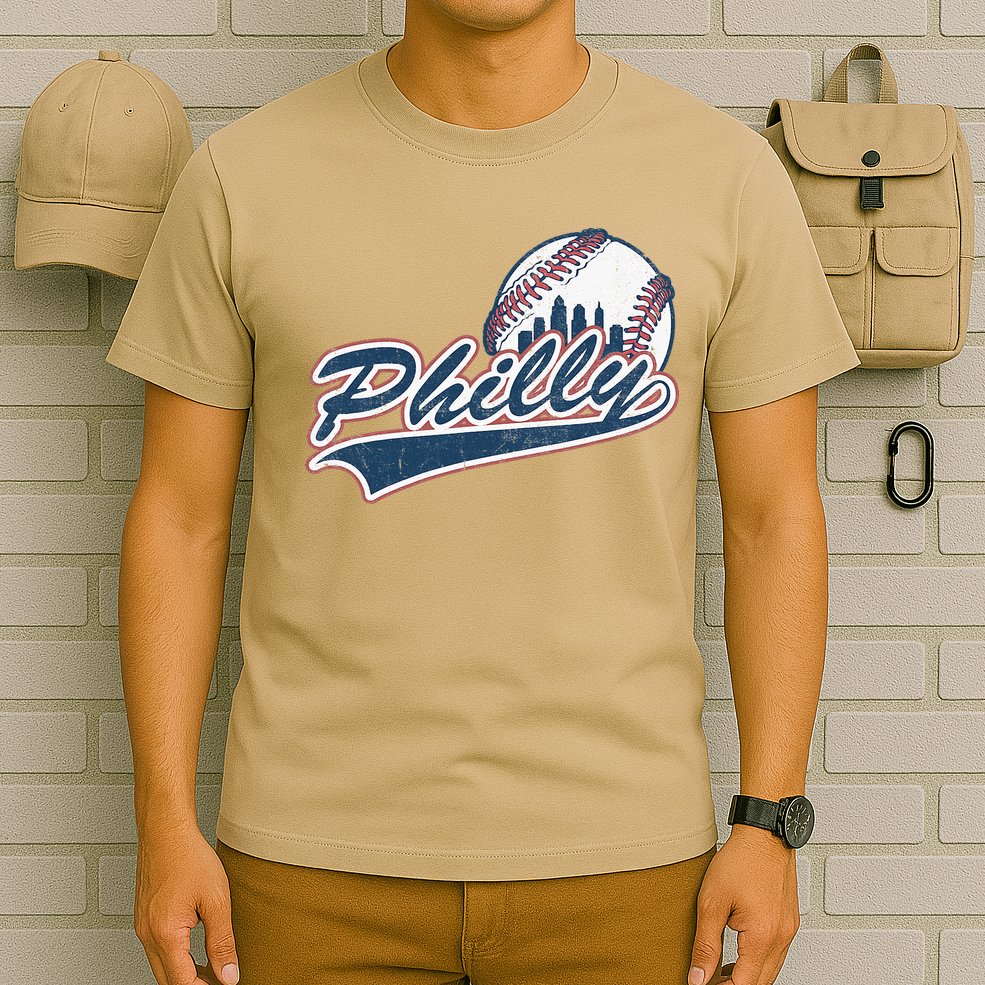 Vintage Baseball Classic P.H.I.L.Ly City Lover Gift T-Shirt