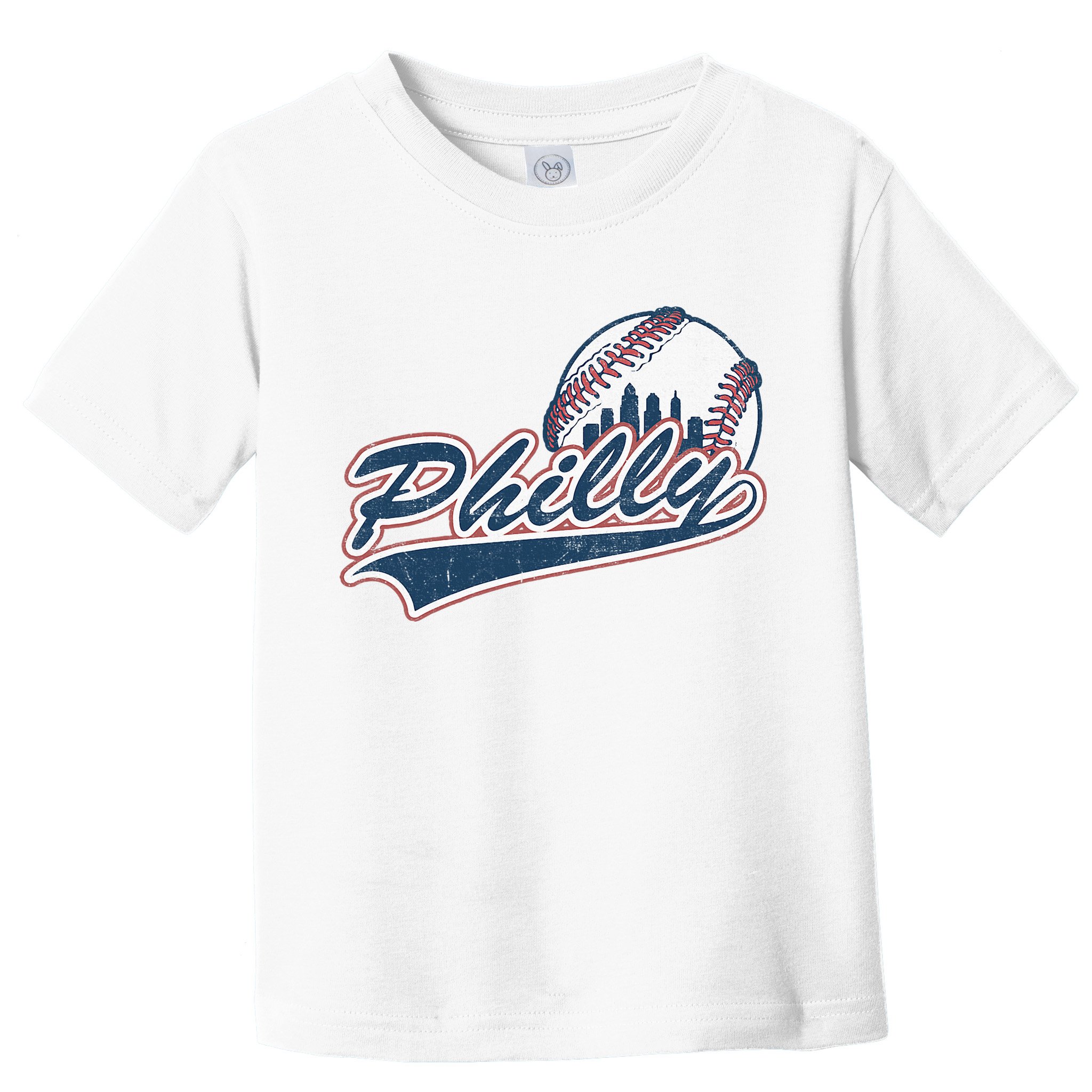 Vintage Baseball Classic P.H.I.L.Ly City Lover Gift Toddler T-Shirt