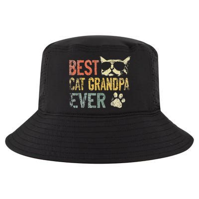 Vintage Best Cat Grandpa Ever Cat Grandpa Fathers D Cool Comfort Performance Bucket Hat