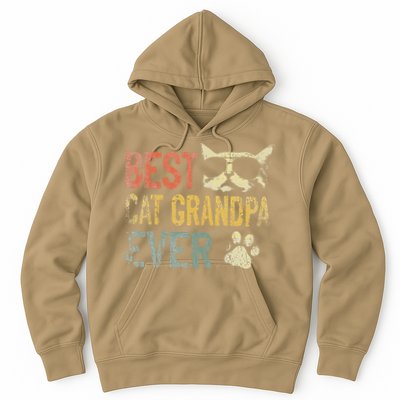 Vintage Best Cat Grandpa Ever Cat Grandpa Fathers D Hoodie