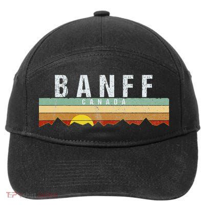 Vintage Banff Canada Retro 7-Panel Snapback Hat