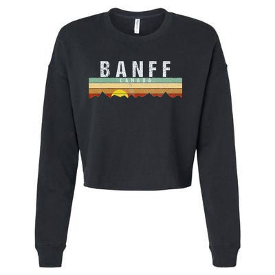 Vintage Banff Canada Retro Cropped Pullover Crew