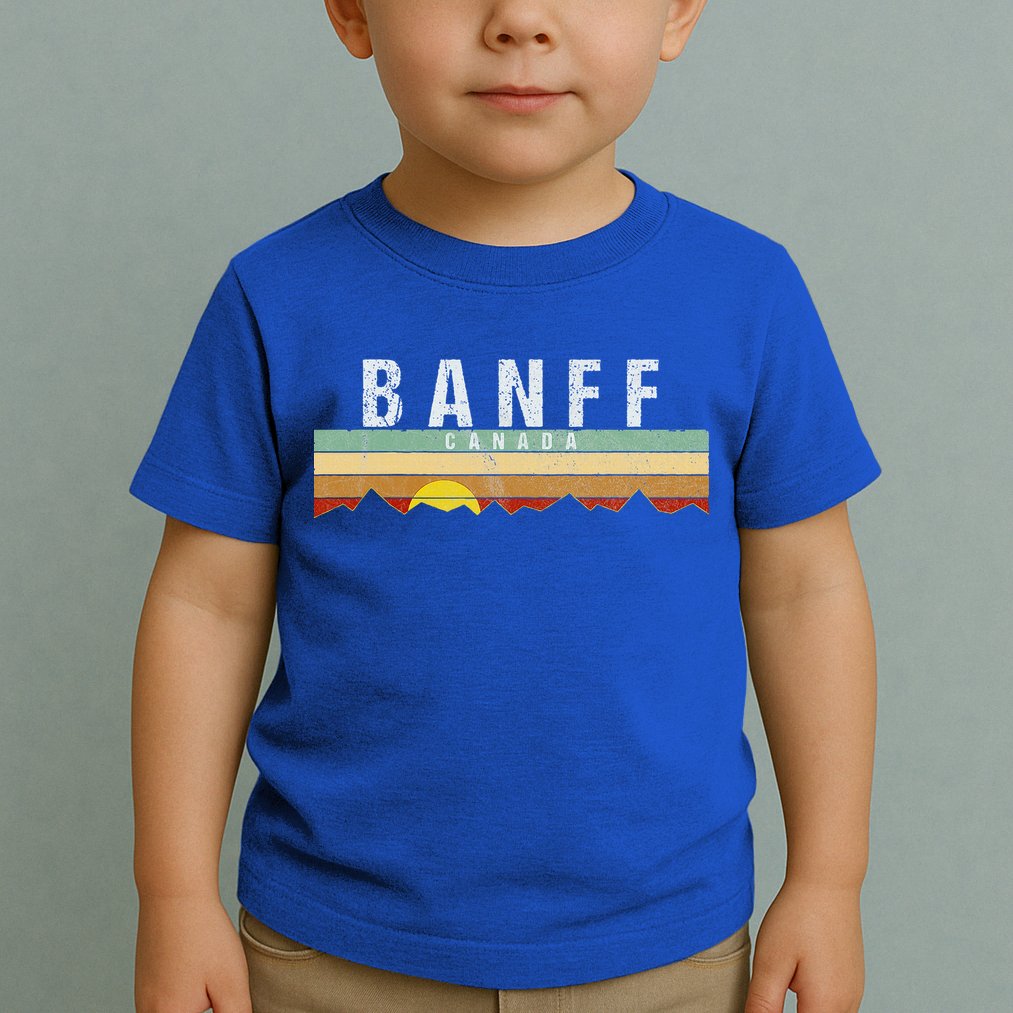 Vintage Banff Canada Retro Toddler T-Shirt