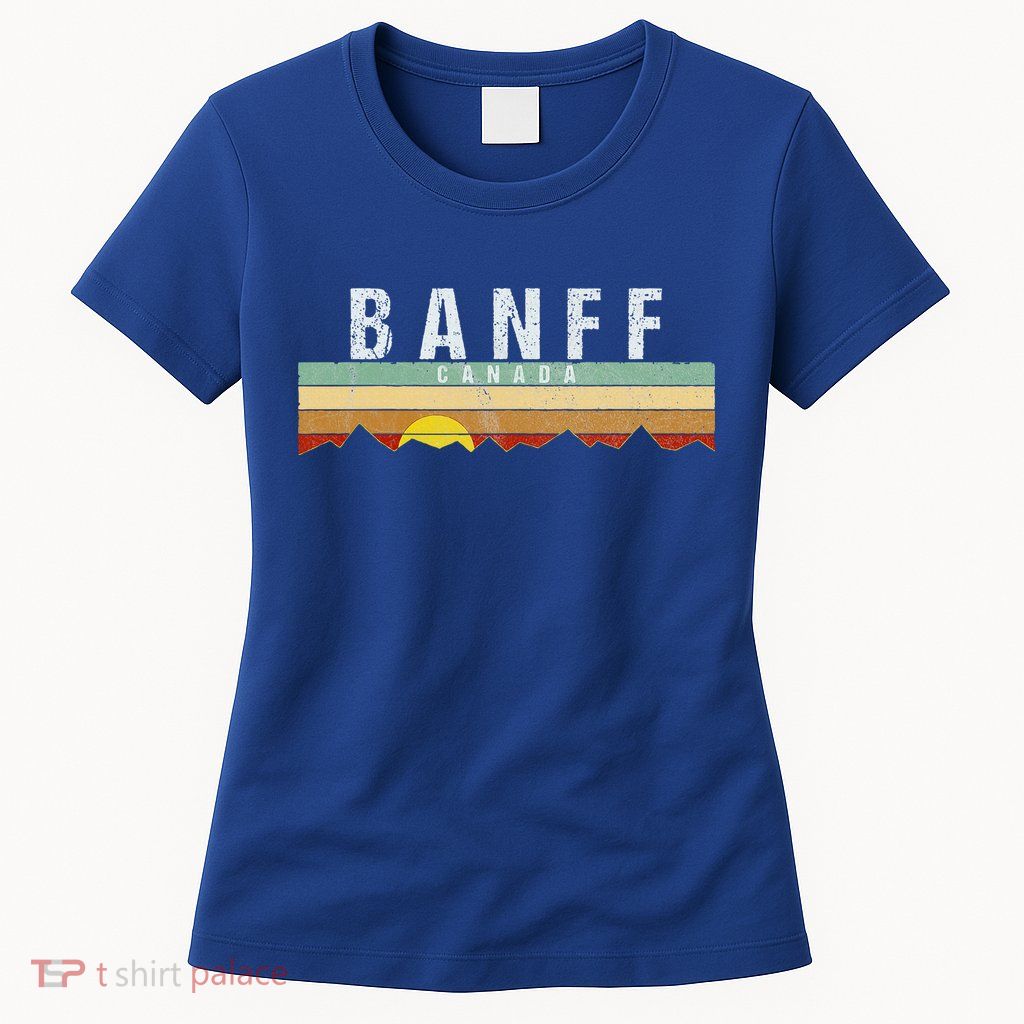 Vintage Banff Canada Retro Womens T-Shirt