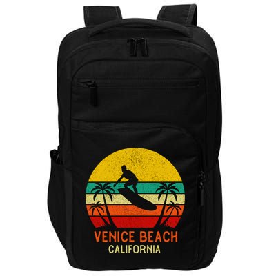 Venice Beach California Sunset Impact Tech Backpack