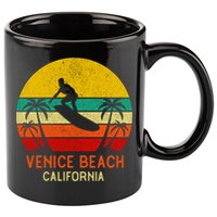 Venice Beach California Sunset 11oz C Handle Ceramic Mug