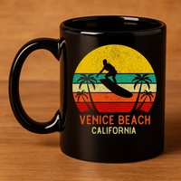 Venice Beach California Sunset 11oz C Handle Ceramic Mug