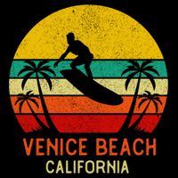 Venice Beach California Sunset Baby Bodysuit