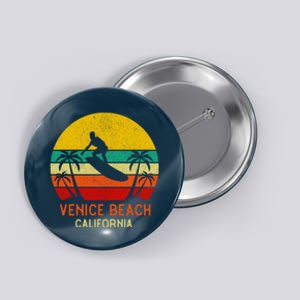 Venice Beach California Sunset Button