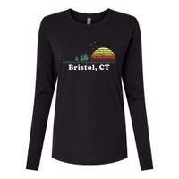 Vintage Bristol Connecticut Home Souvenir Womens Cotton Relaxed Long Sleeve T-Shirt